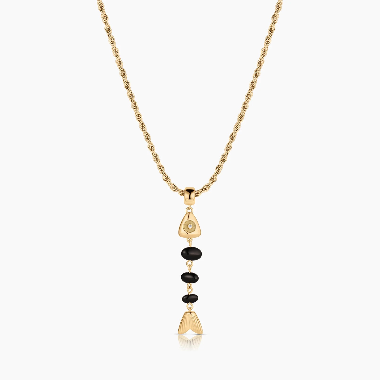THATCH La Pez Fish Ball Charm - Onyx Jewelry - Sloane Boutique