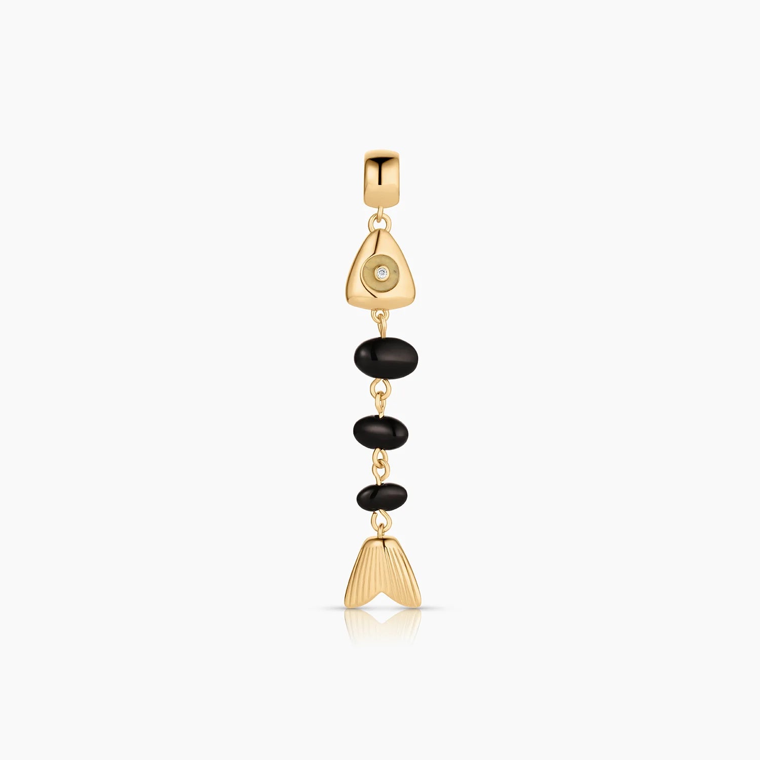 THATCH La Pez Fish Ball Charm - Onyx Jewelry - Sloane Boutique