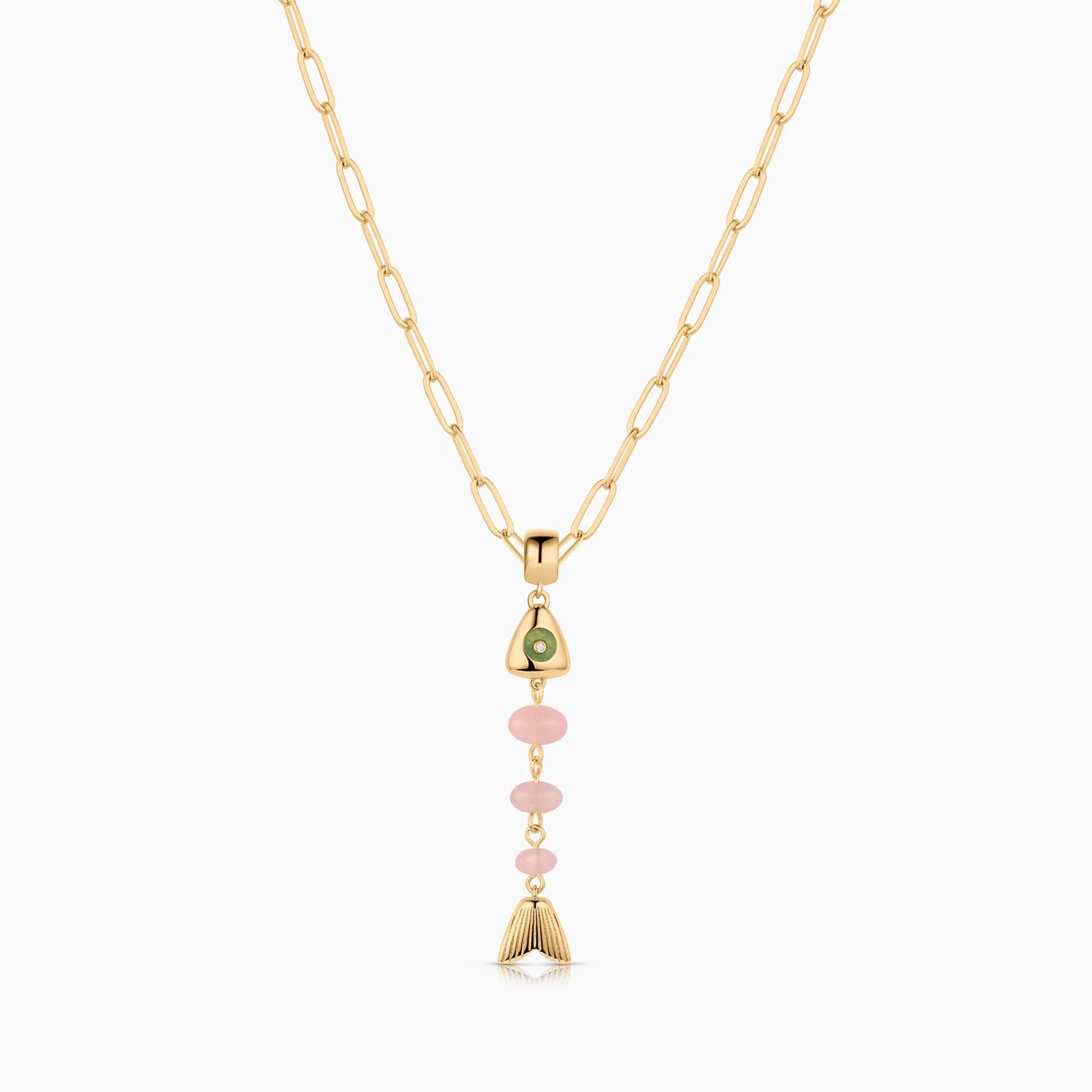 THATCH La Pez Fish Ball Charm - Pink Jade Jewelry - Sloane Boutique