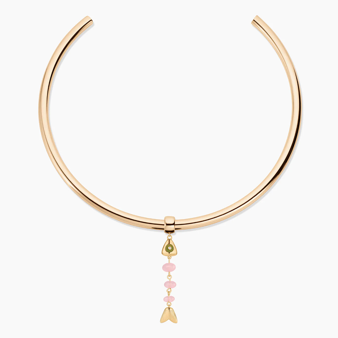 THATCH La Pez Fish Ball Charm - Pink Jade Jewelry - Sloane Boutique