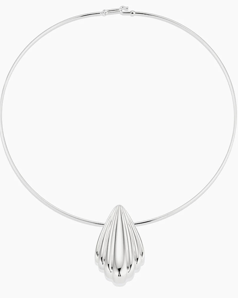 THATCH La Sirena Shell Charm - Rhodium Jewelry - Sloane Boutique