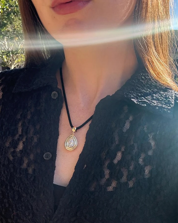 Thatch Starlet Teardrop Pendant - CZ Jewelry - Sloane Boutique