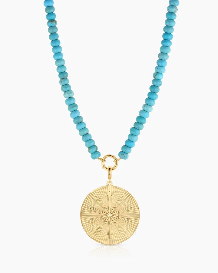 Thatch Sundial Grande Beaded Necklace - Gold Jewelry - Sloane Boutique