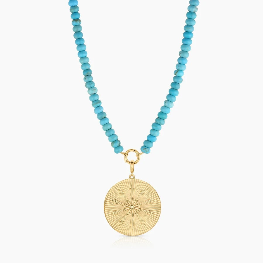Thatch Sundial Grande Beaded Necklace - Gold Jewelry - Sloane Boutique
