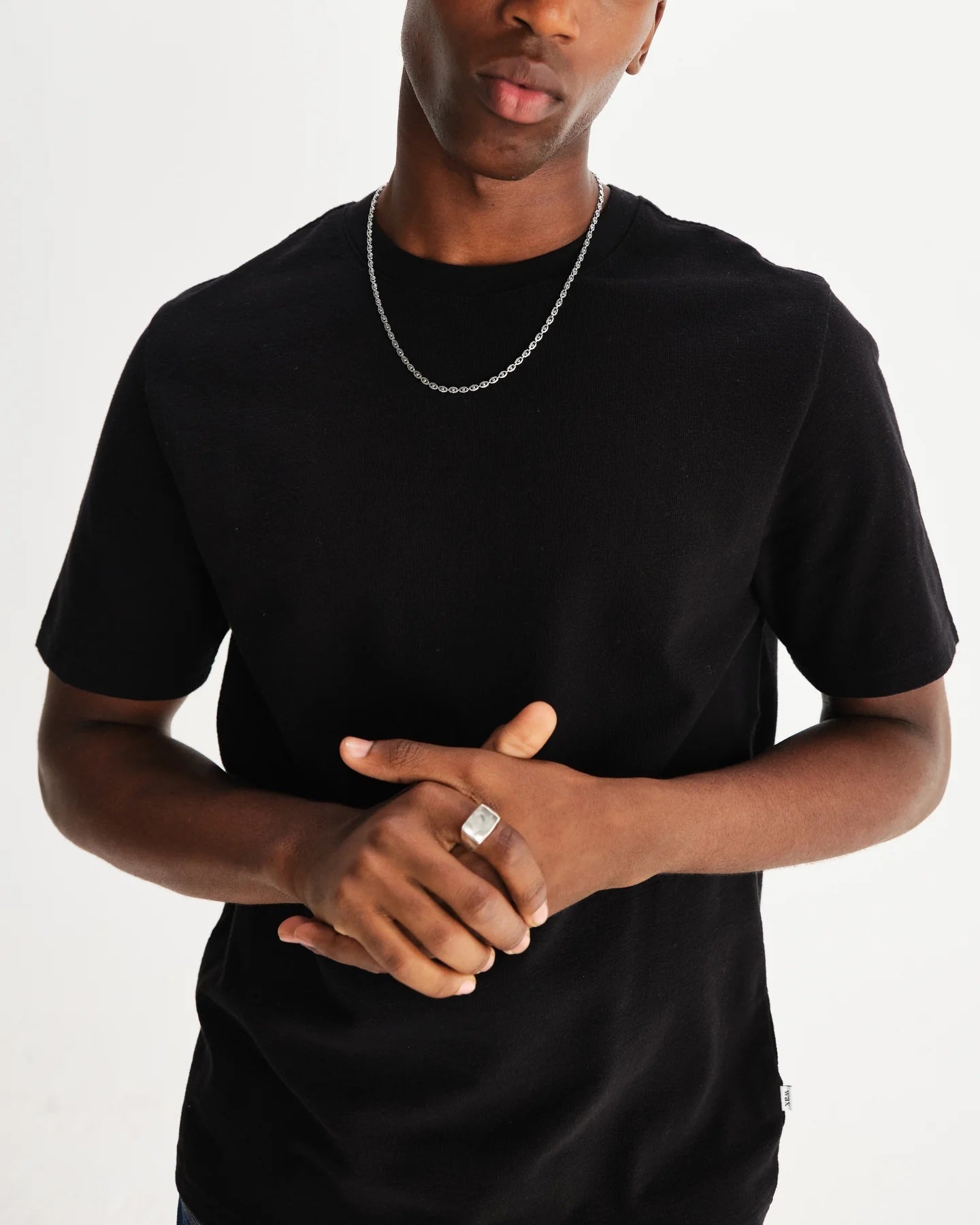 Wax London Dean Tee - Black Men's Tops - Sloane Boutique