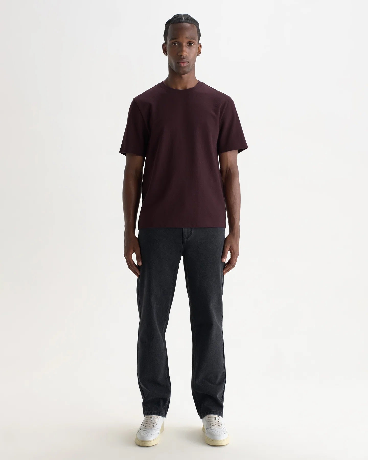 Wax London Dean Tee - Deep Purple Men's Tops - Sloane Boutique