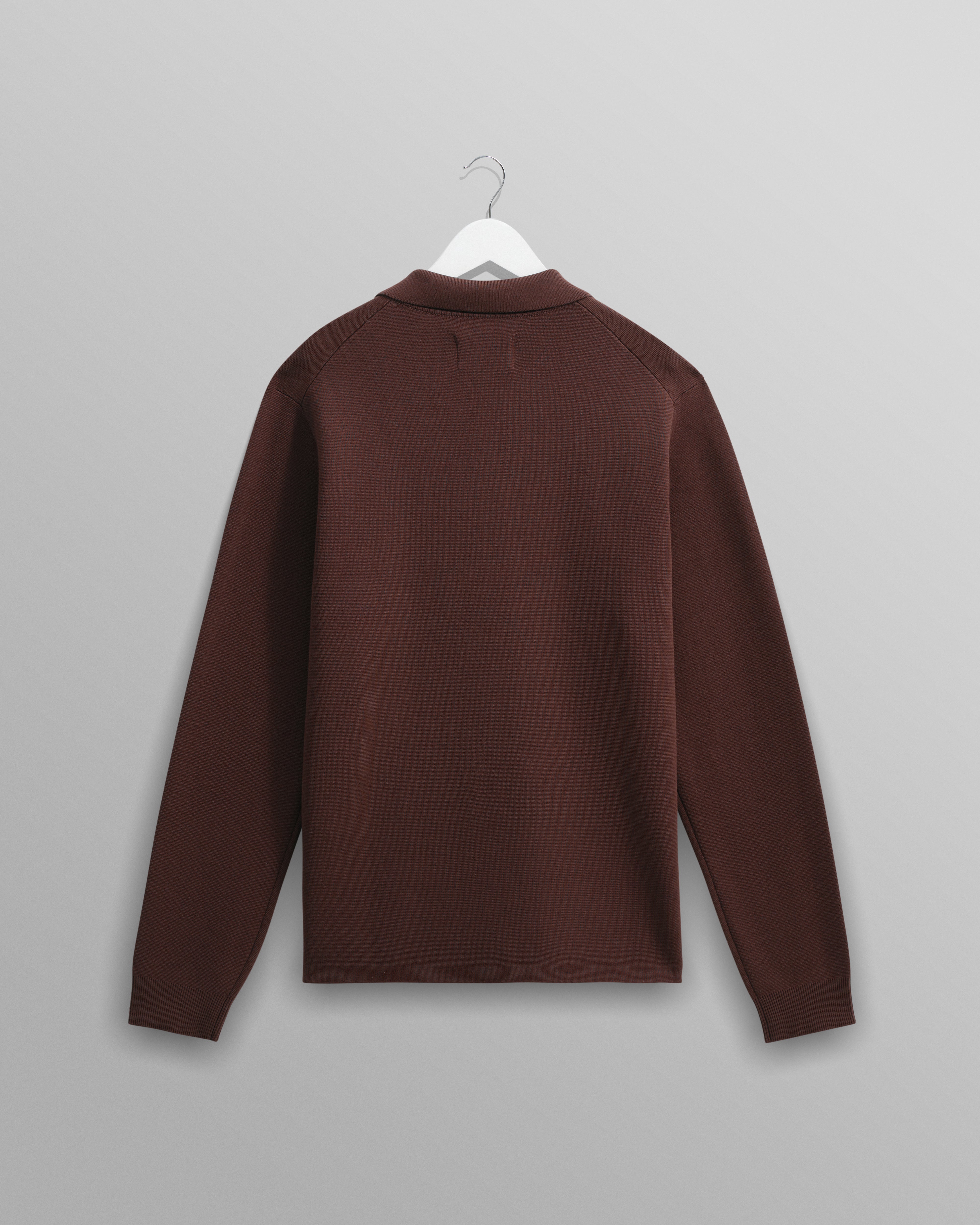 Wax London Men's Carter Open Collar Polo - Brown Men's Tops - Sloane Boutique