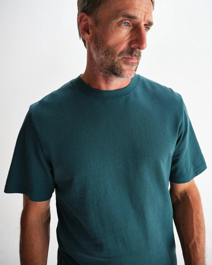 Wax London Men's Dean Short Sleeve Tee - Jolt Teal Men's Tops - Sloane Boutique