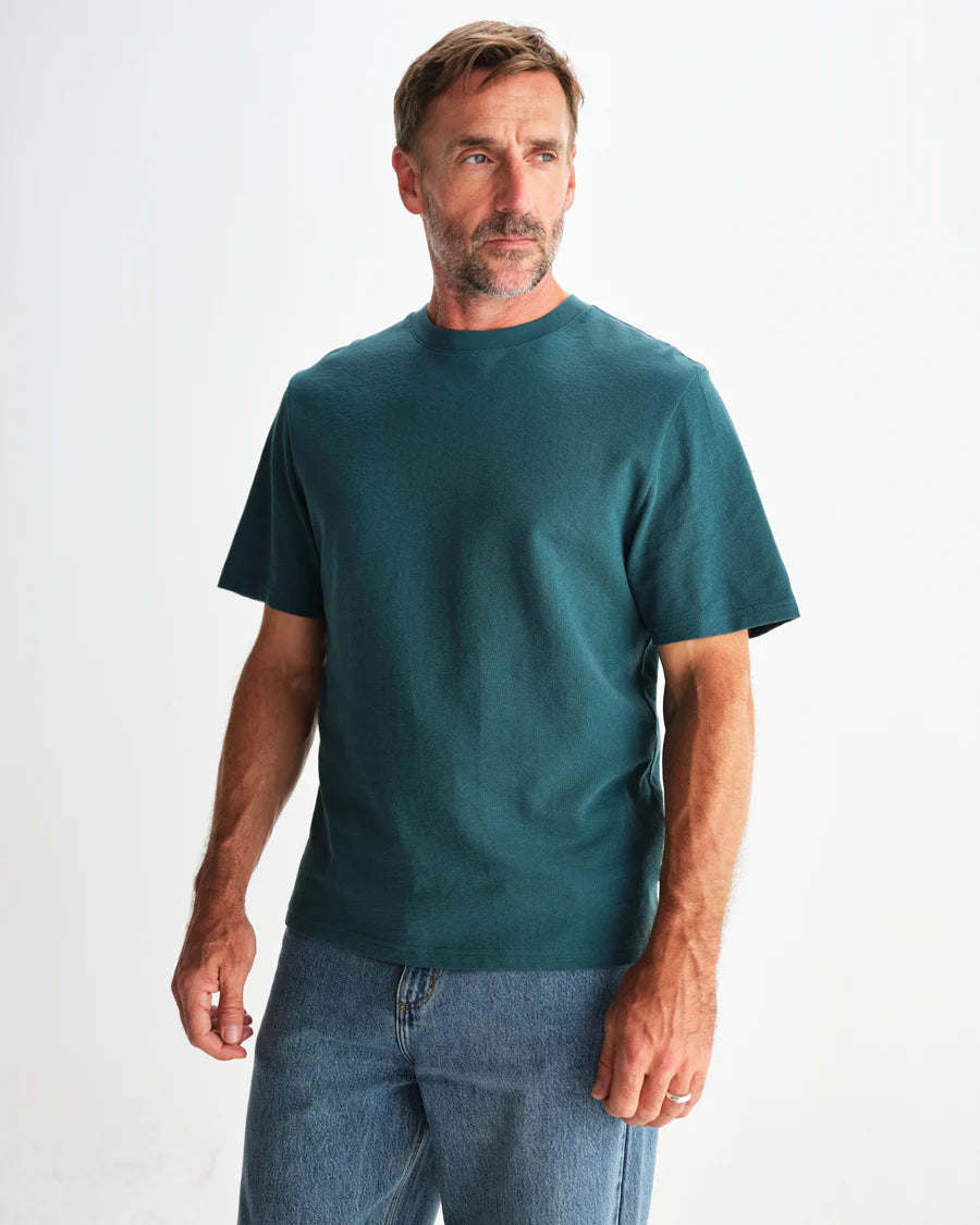 Wax London Men's Dean Short Sleeve Tee - Jolt Teal Men's Tops - Sloane Boutique
