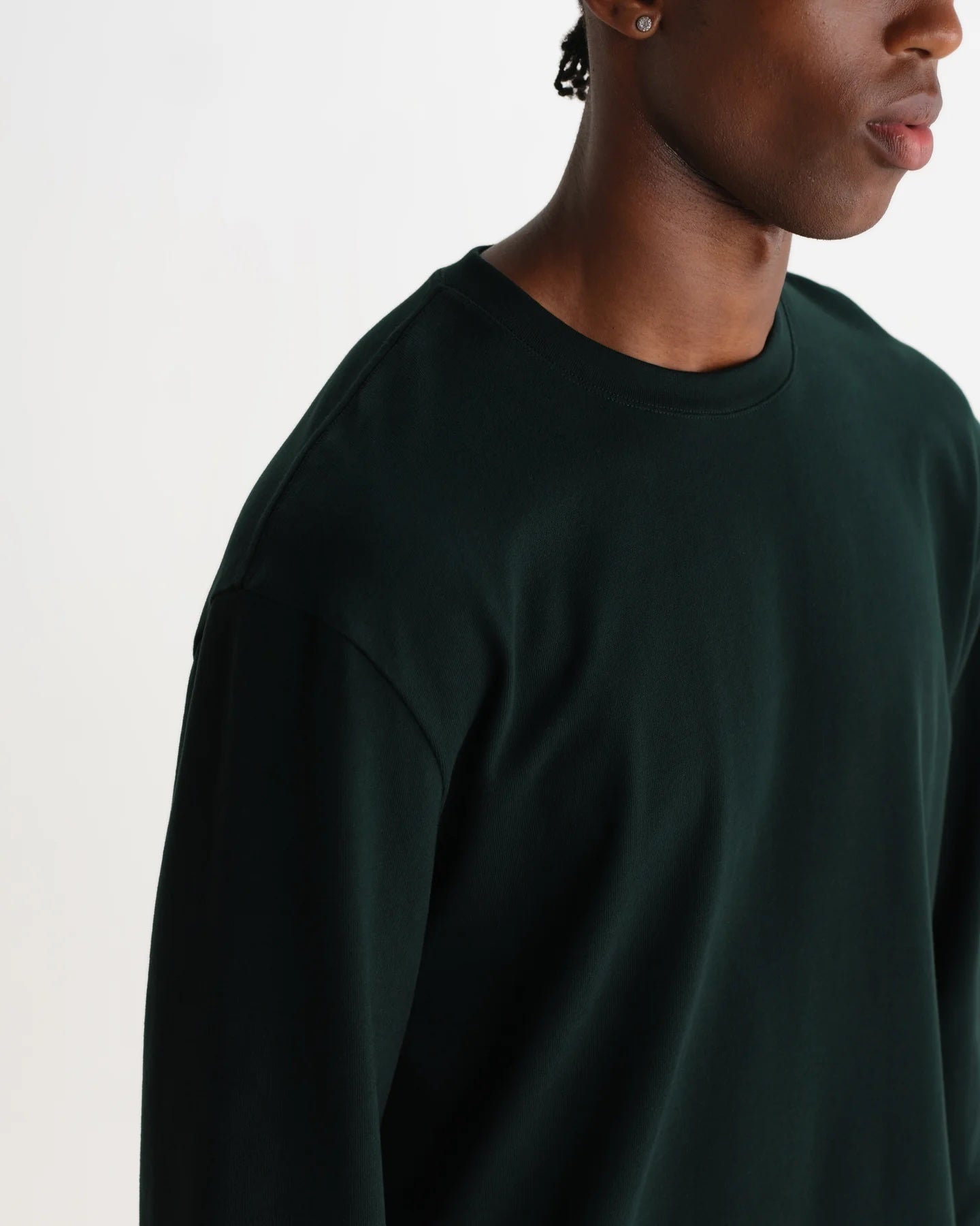 Wax London Men's Hayden Long Sleeve Tee - Dark Green Men's Tops - Sloane Boutique
