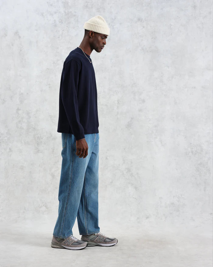 Wax London Men's Hayden Long Sleeve Tee - Jolt Navy Men's Tops - Sloane Boutique