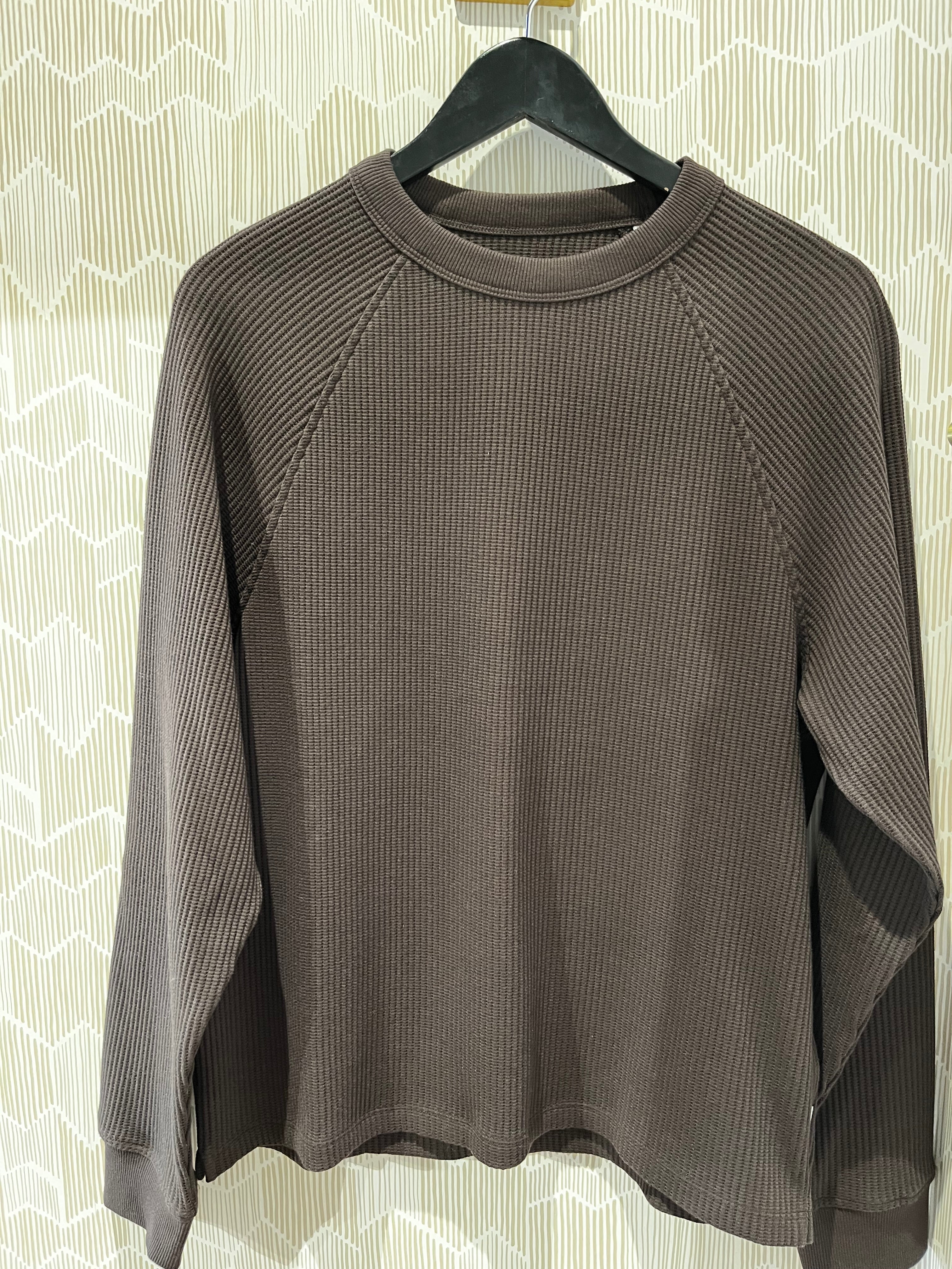 Wax London Men's Riley Crew - Dark Brown Men's Tops - Sloane Boutique