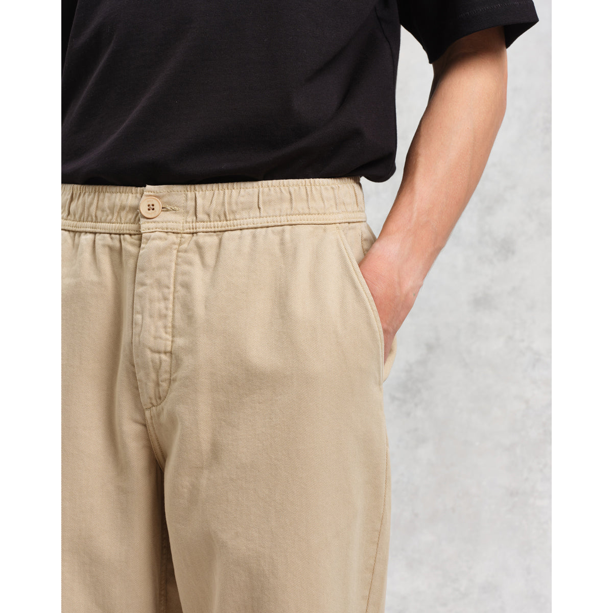 Wax London Organic Cotton Twill Kurt Trouser - Stone Men's Bottoms - Sloane Boutique