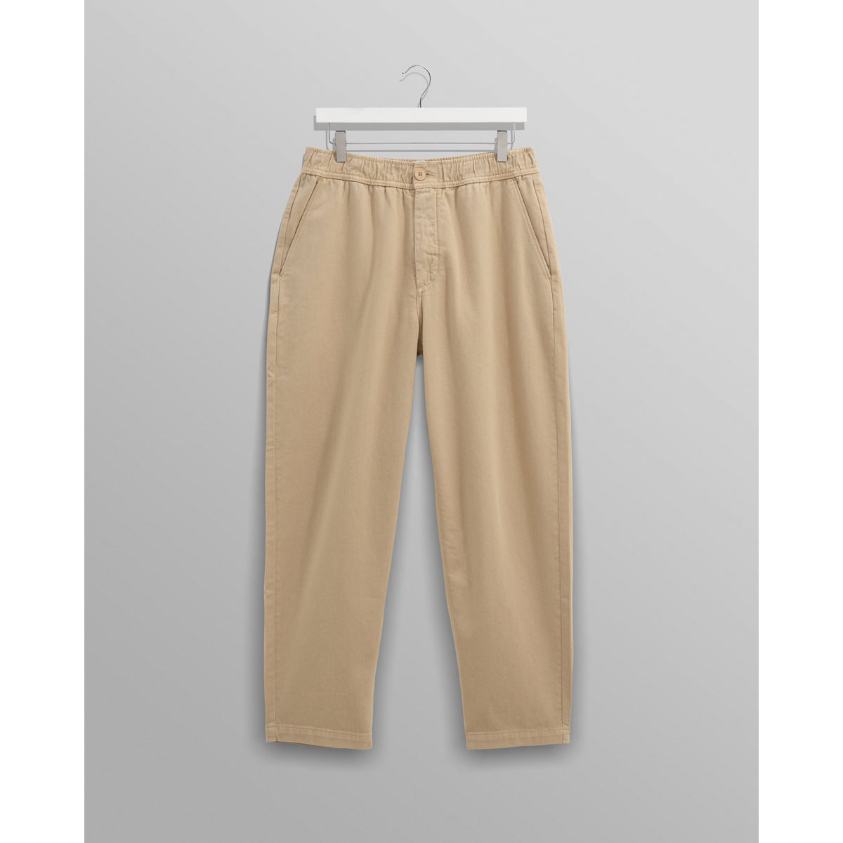 Wax London Organic Cotton Twill Kurt Trouser - Stone Men's Bottoms - Sloane Boutique