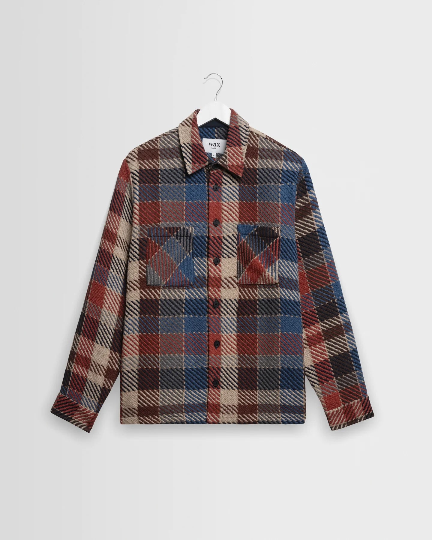 Wax London Whiting Overshirt - Rust Pike Check Outerwear - Sloane Boutique