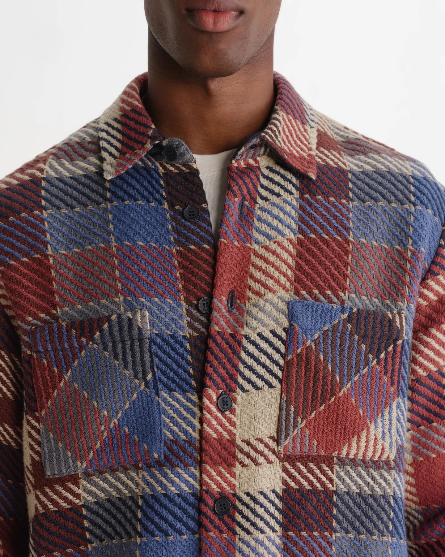 Wax London Whiting Overshirt - Rust Pike Check Outerwear - Sloane Boutique