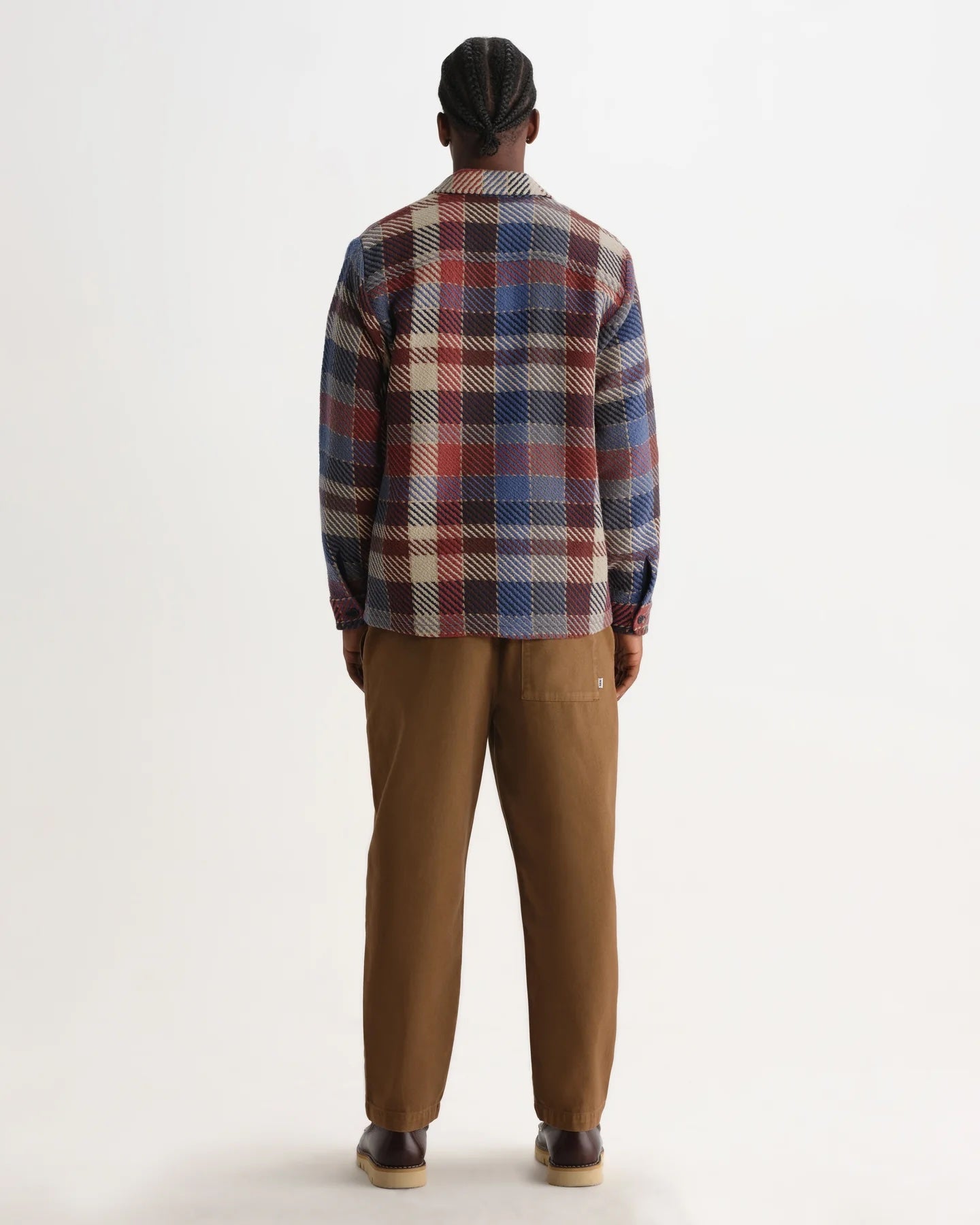 Wax London Whiting Overshirt - Rust Pike Check Outerwear - Sloane Boutique