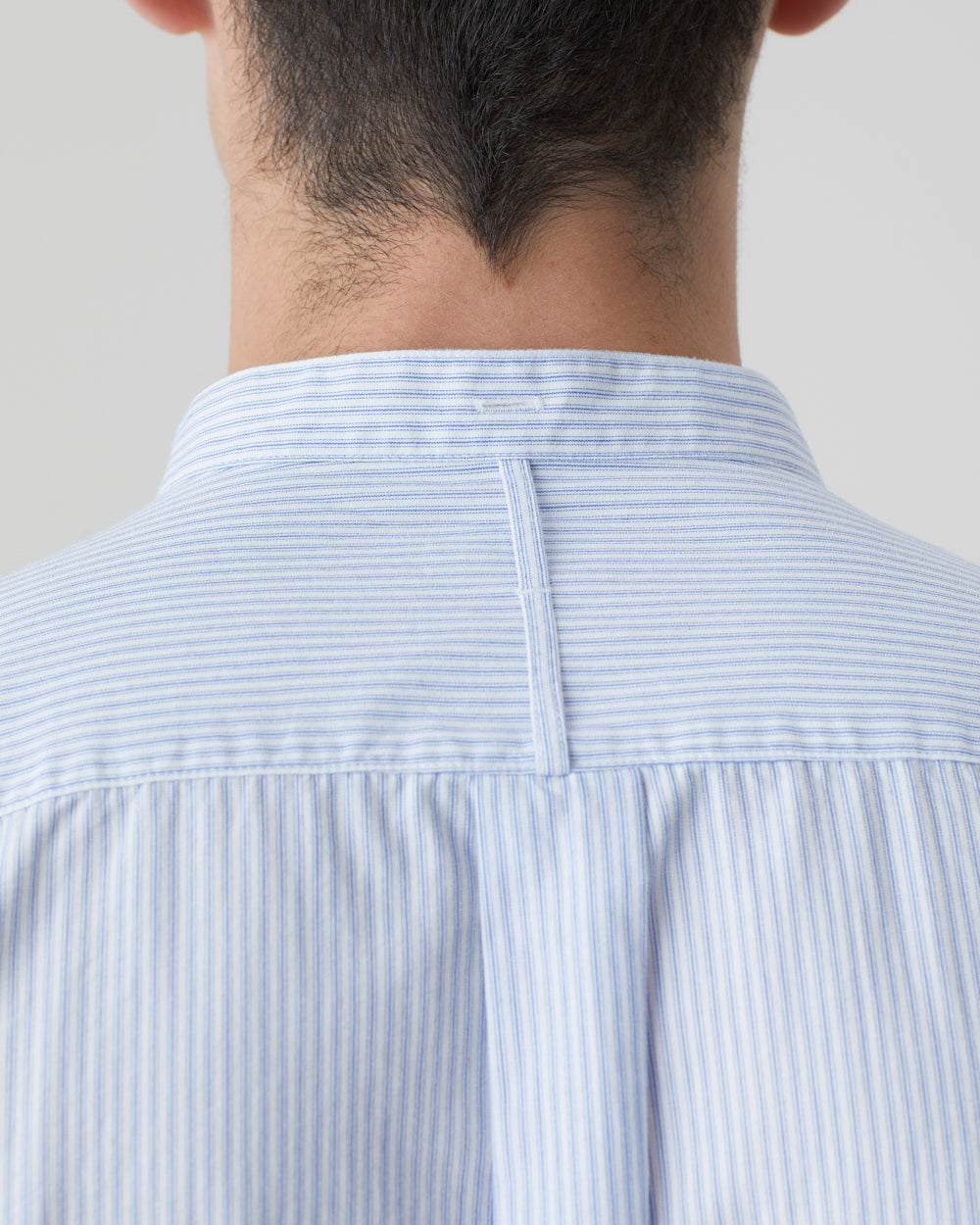 CLOSED Men’s Collarless Shirt - Royal Azure Men's Tops - Sloane Boutique