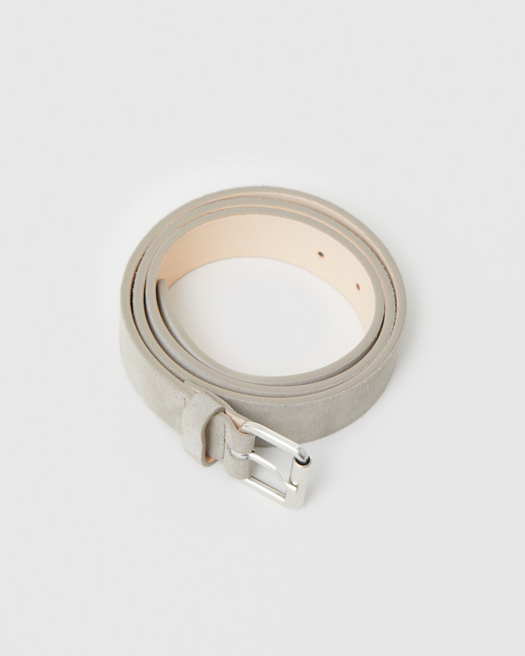 CLOSED Men’s Suede Belt - Grey Veneer Accessories - Sloane Boutique