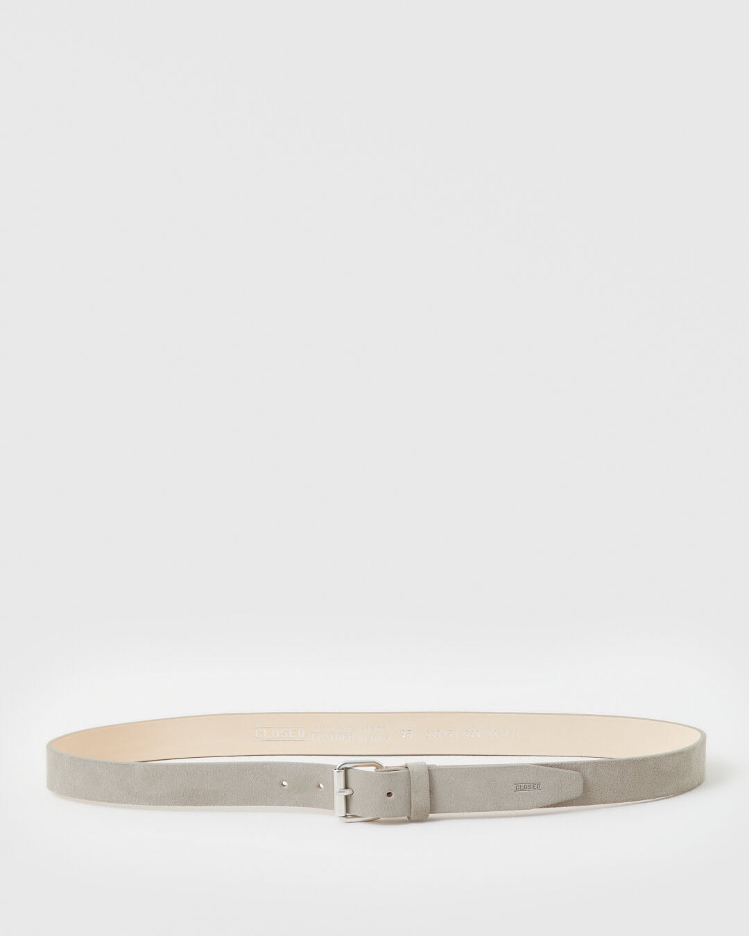 CLOSED Men’s Suede Belt - Grey Veneer Accessories - Sloane Boutique
