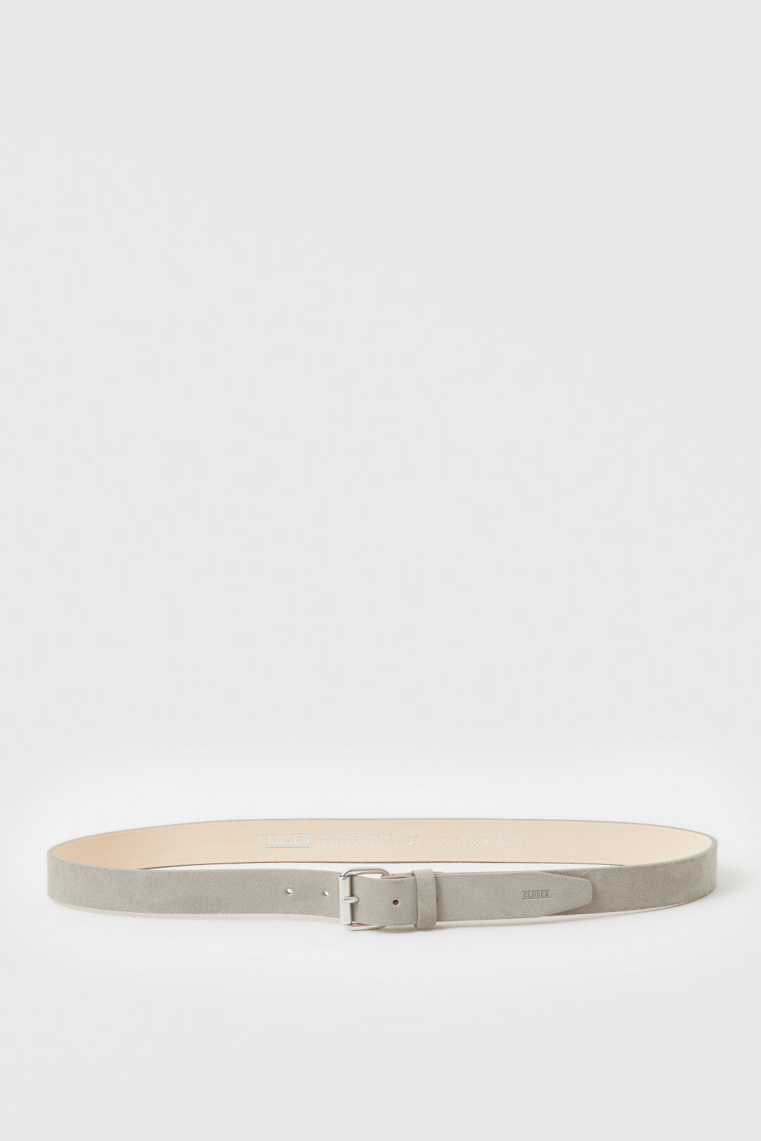 CLOSED Men’s Suede Belt - Grey Veneer Accessories - Sloane Boutique