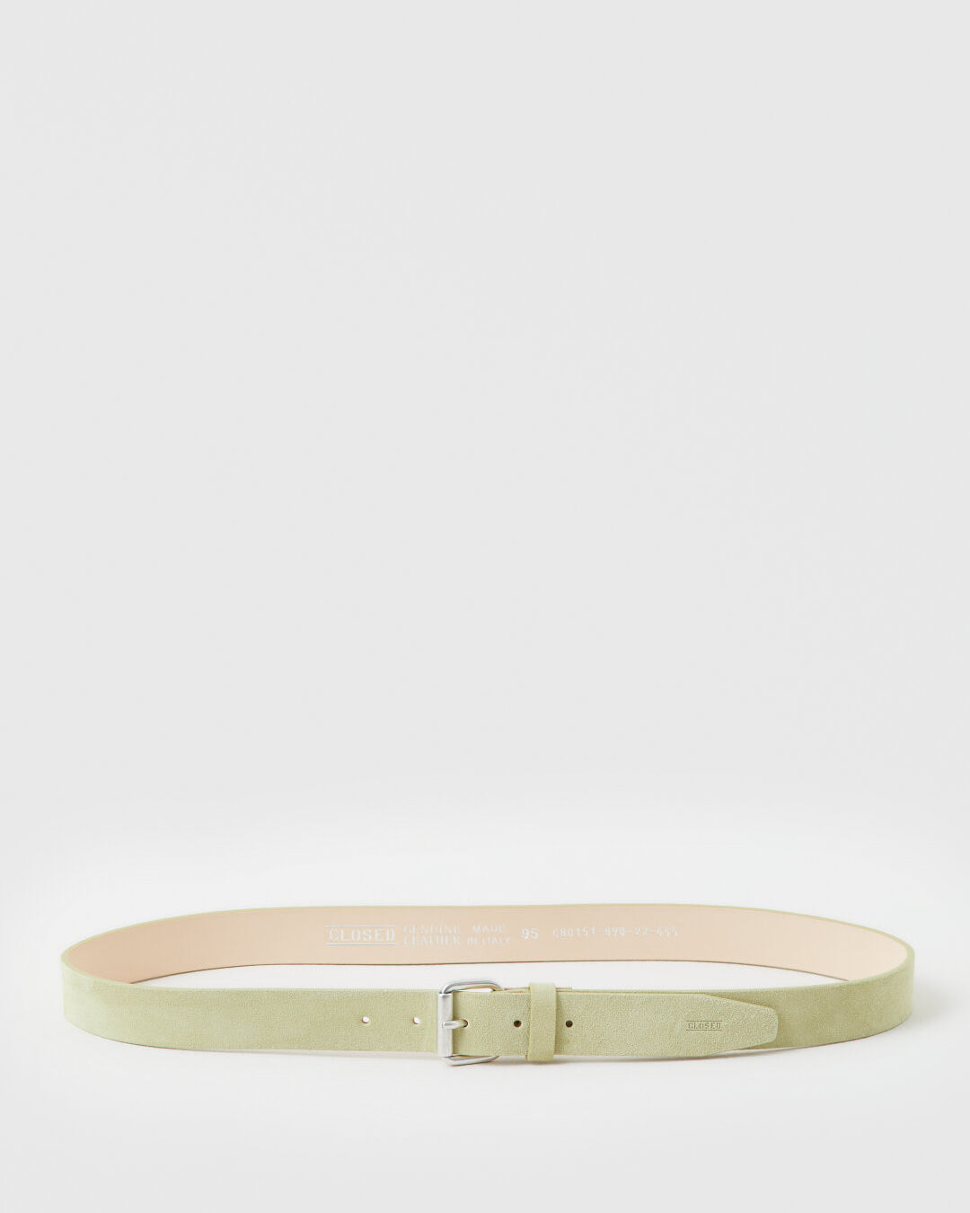 CLOSED Men’s Suede Belt - Succulent Green Accessories - Sloane Boutique