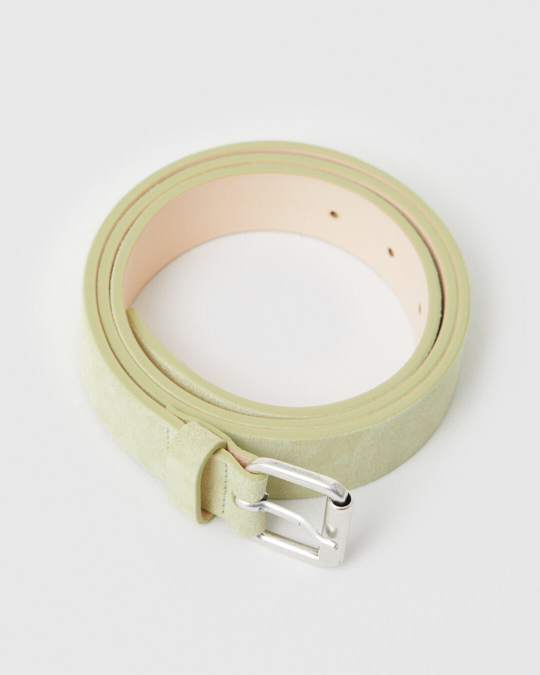 CLOSED Men’s Suede Belt - Succulent Green Accessories - Sloane Boutique