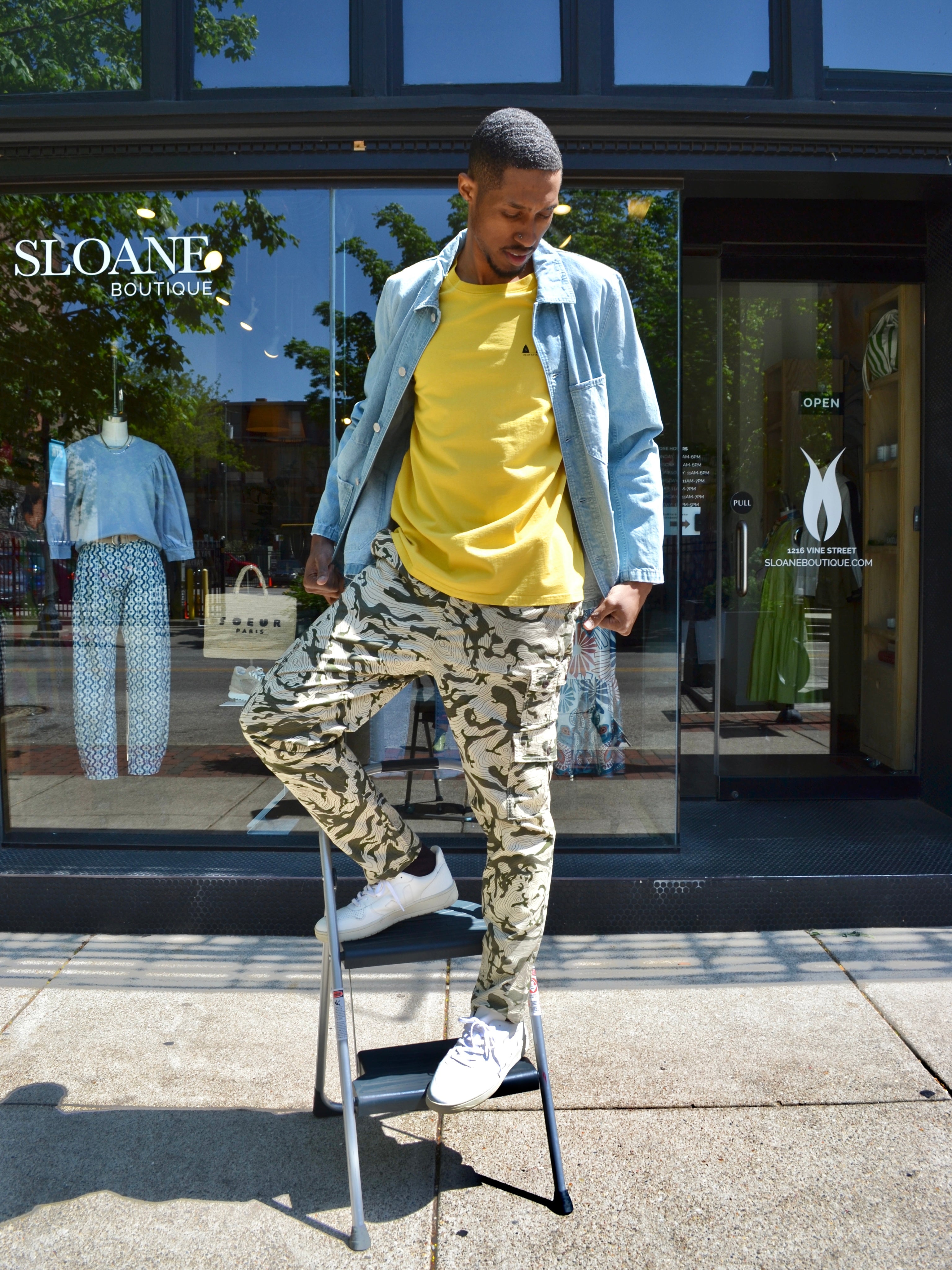 Ola Canvas Men’s Buoy Tee - Burnt Sulfur Men's Tops - Sloane Boutique