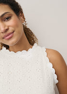 0039 Italy Barby Linen Dress - White Dresses - Sloane Boutique