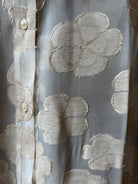 0039 Italy Bea Blouse - Organza Flocked Women's Tops - Sloane Boutique