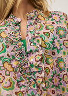 0039 Italy Daisy Blouse - Print Women's Tops - Sloane Boutique