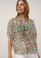 0039 Italy Daisy Blouse - Print Women's Tops - Sloane Boutique