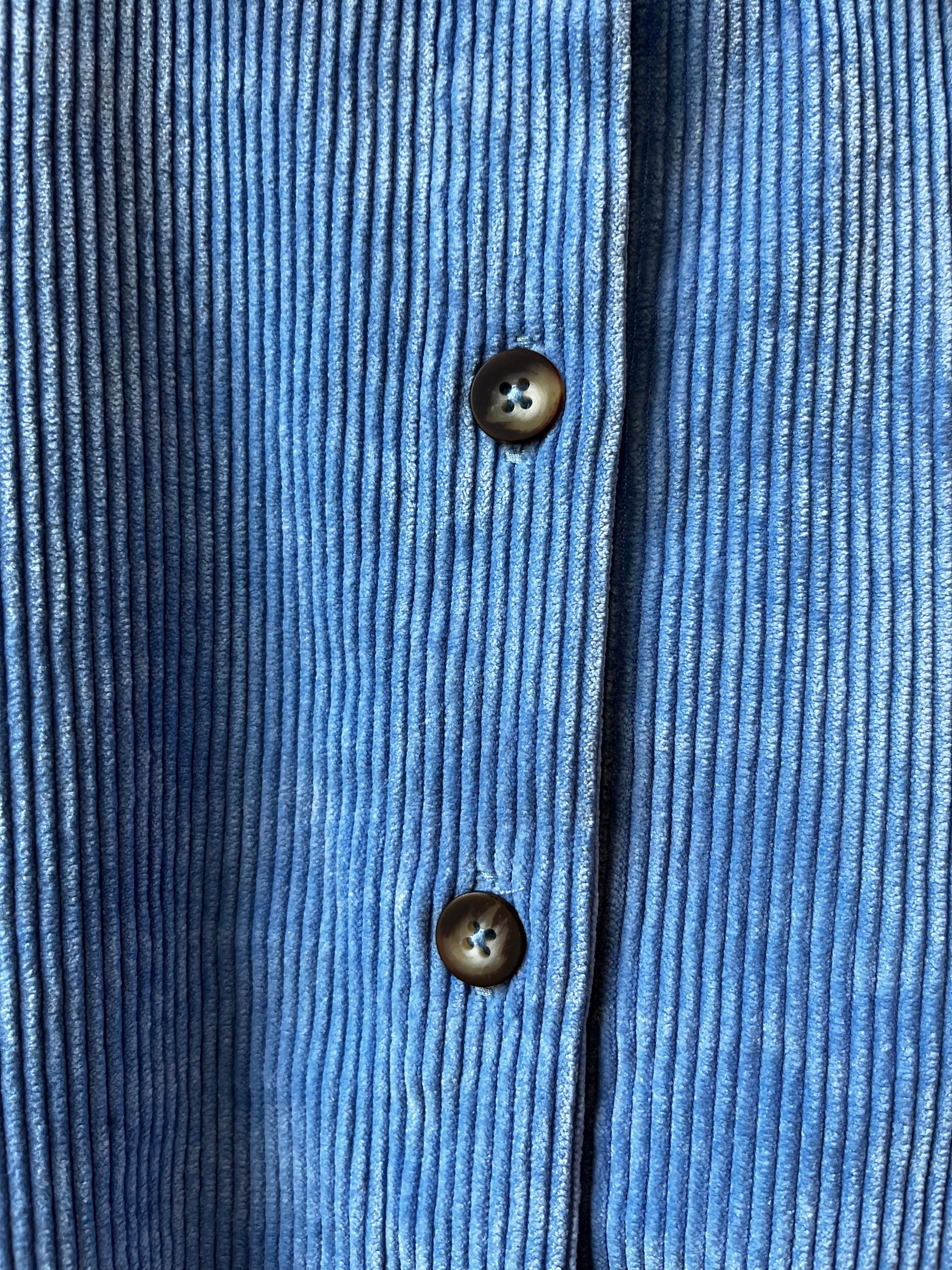 0039 Italy Dora Blouse - Blue - Sloane Boutique