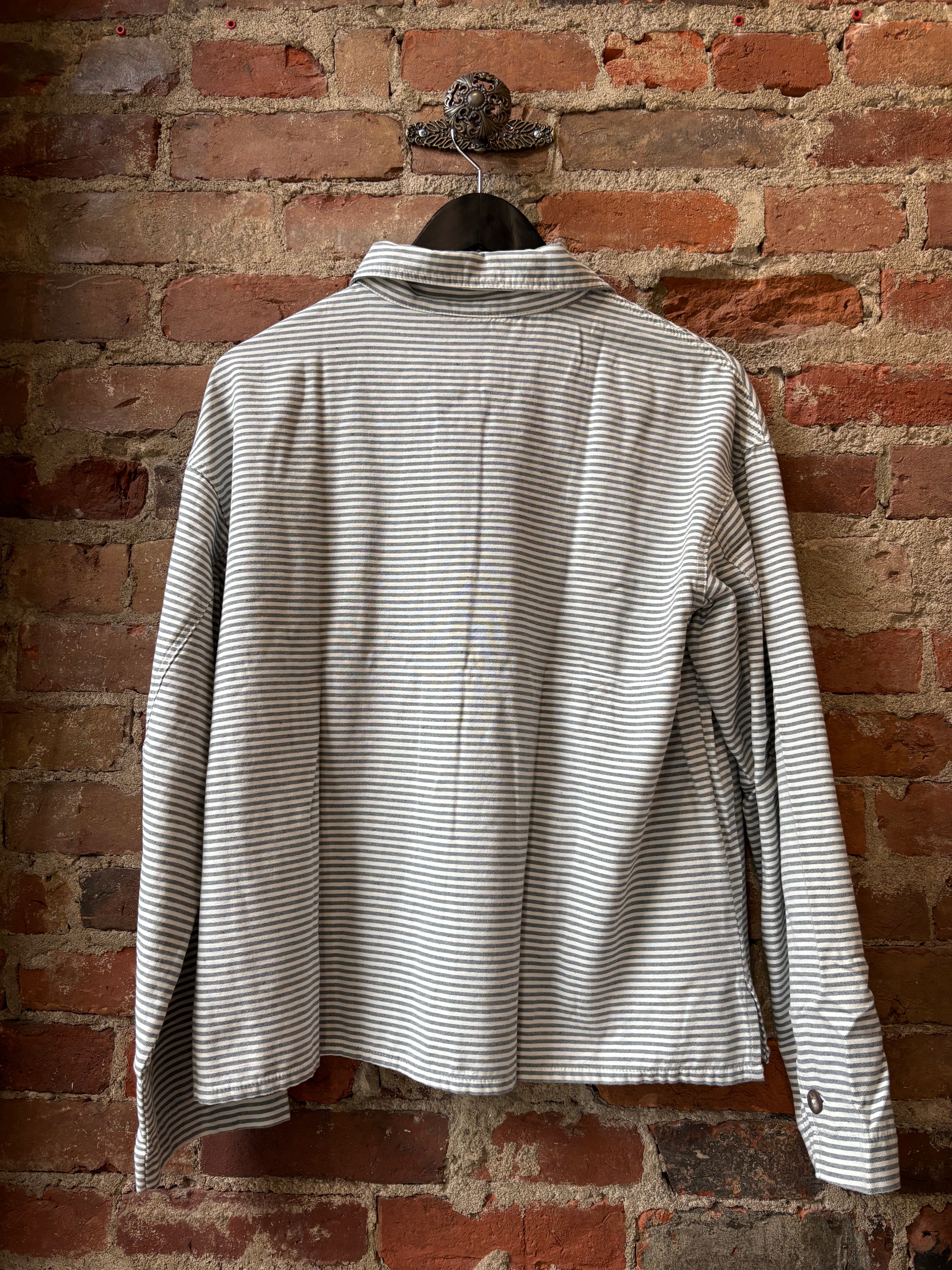 0039 Italy Dora Corduroy Blouse - Stripe Women's Tops - Sloane Boutique