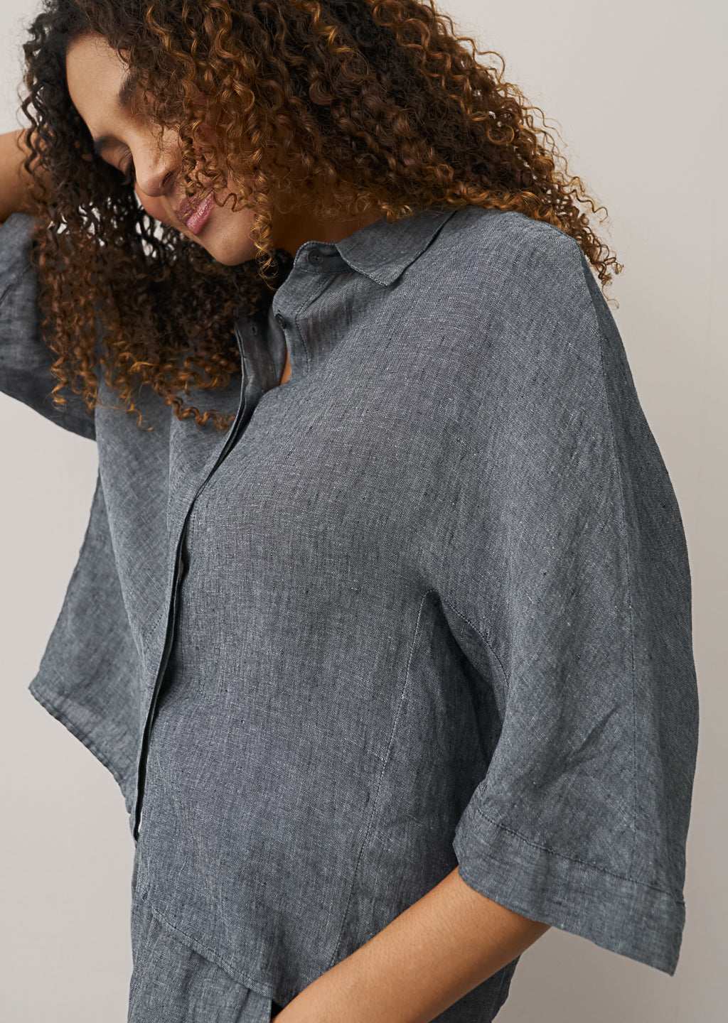 0039 Italy Hollie Blouse - Slate Women's Tops - Sloane Boutique