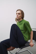 0039 Italy Ines Pullover - Green Women's Tops - Sloane Boutique