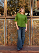 0039 Italy Ines Pullover - Green Women's Tops - Sloane Boutique