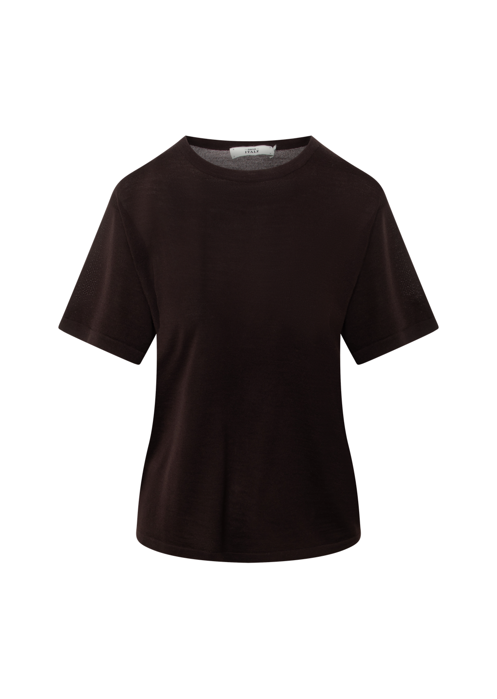 0039 Italy Inessa T-Shirt - Brown Women's Tops - Sloane Boutique