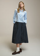 0039 Italy Kylie Skirt - Navy Women's Bottoms - Sloane Boutique