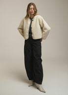 0039 Italy Ricarda Jacket - Cream Outerwear - Sloane Boutique