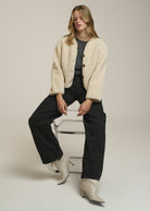 0039 Italy Ricarda Jacket - Cream Outerwear - Sloane Boutique