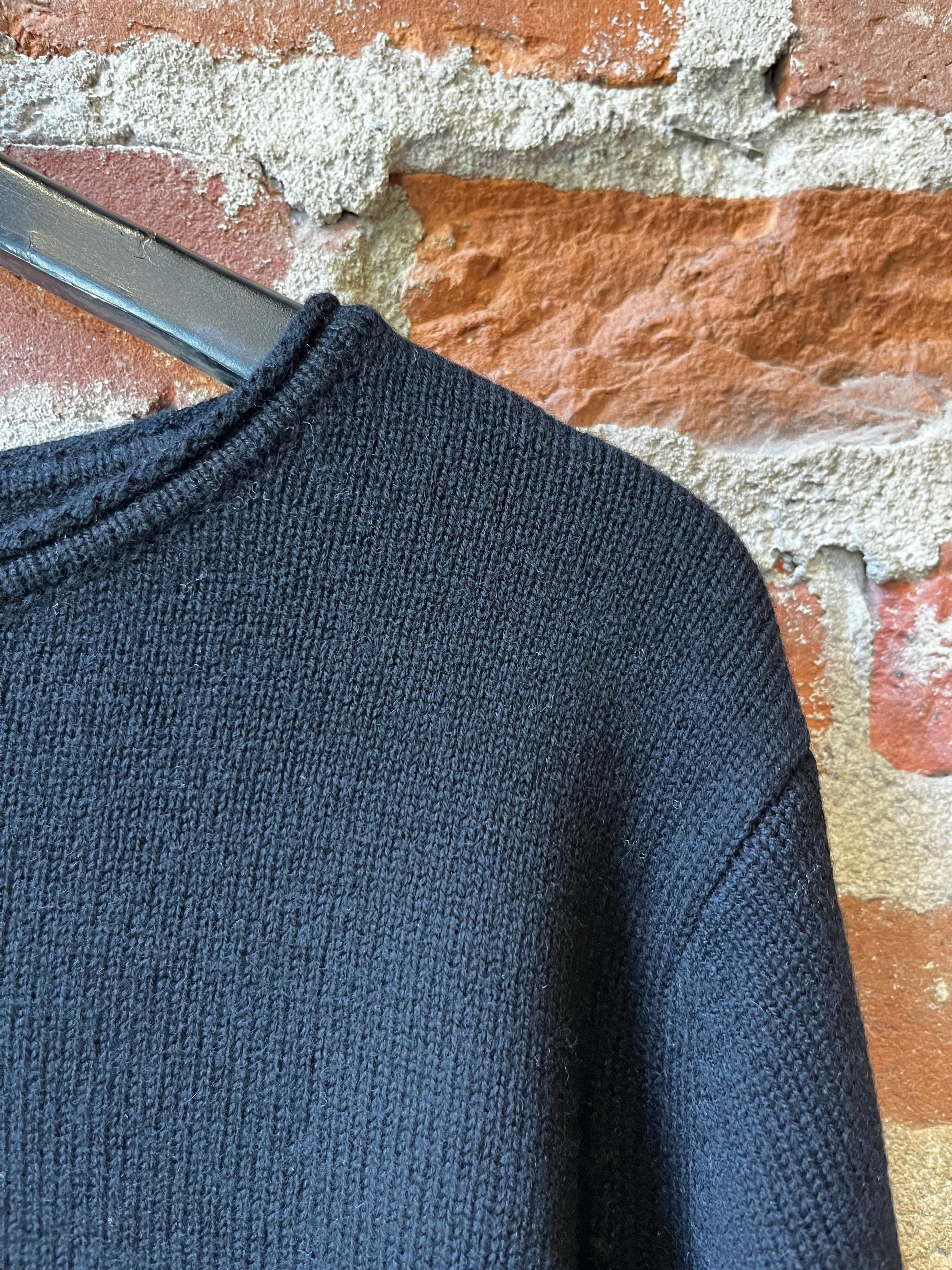 0039 Italy Romy Sweater - Black Women's Tops - Sloane Boutique