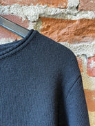 0039 Italy Romy Sweater - Black Women's Tops - Sloane Boutique