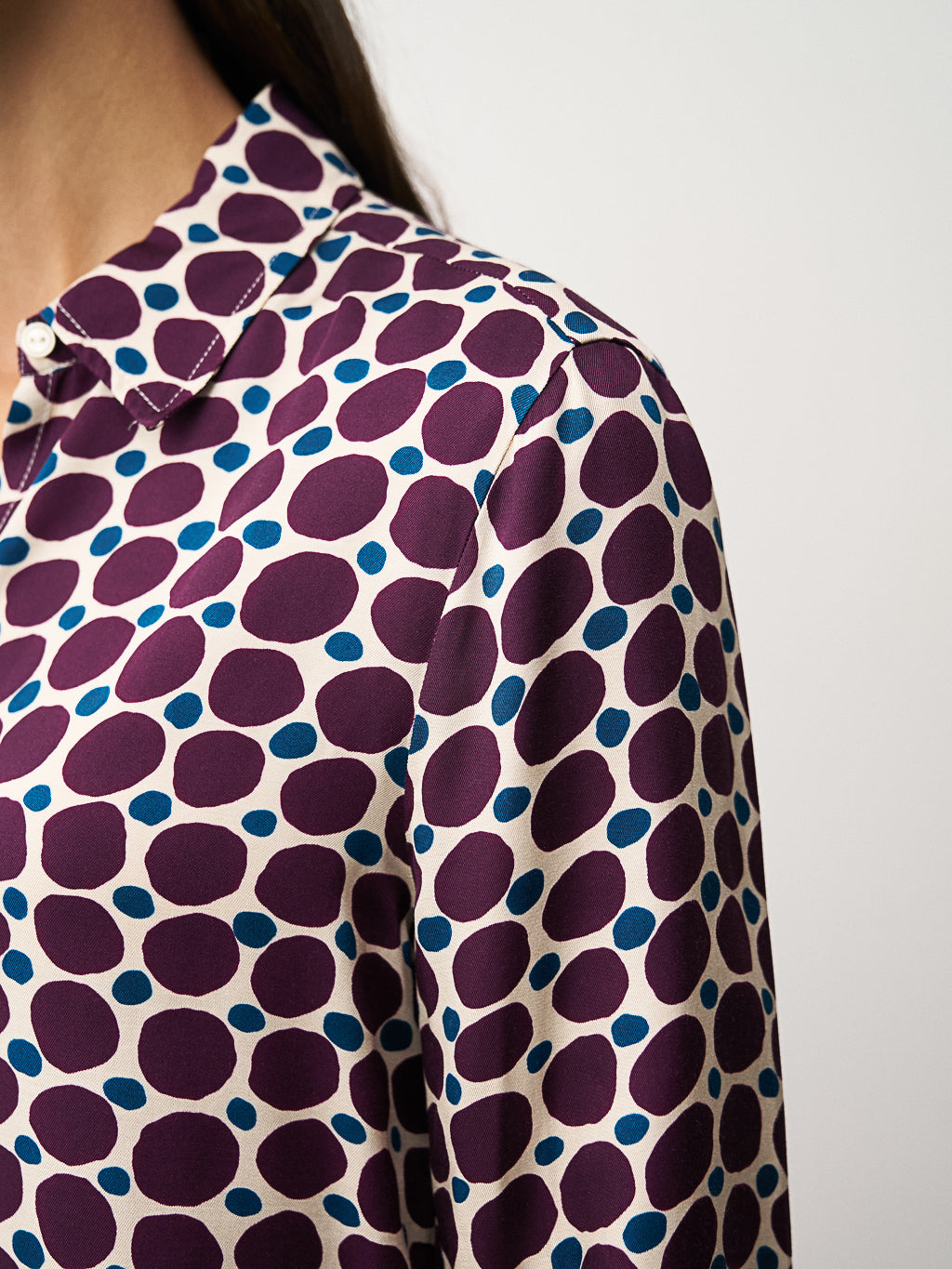 0039 Italy Sia Blouse - Blue Women's Tops - Sloane Boutique