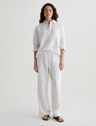 AG Jeans Addison Shirt - White Women's Tops - Sloane Boutique