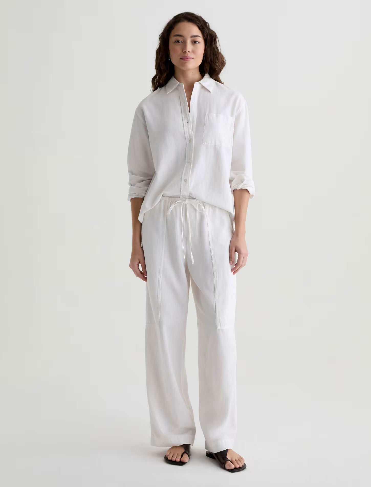 AG Jeans Addison Shirt - White Women's Tops - Sloane Boutique