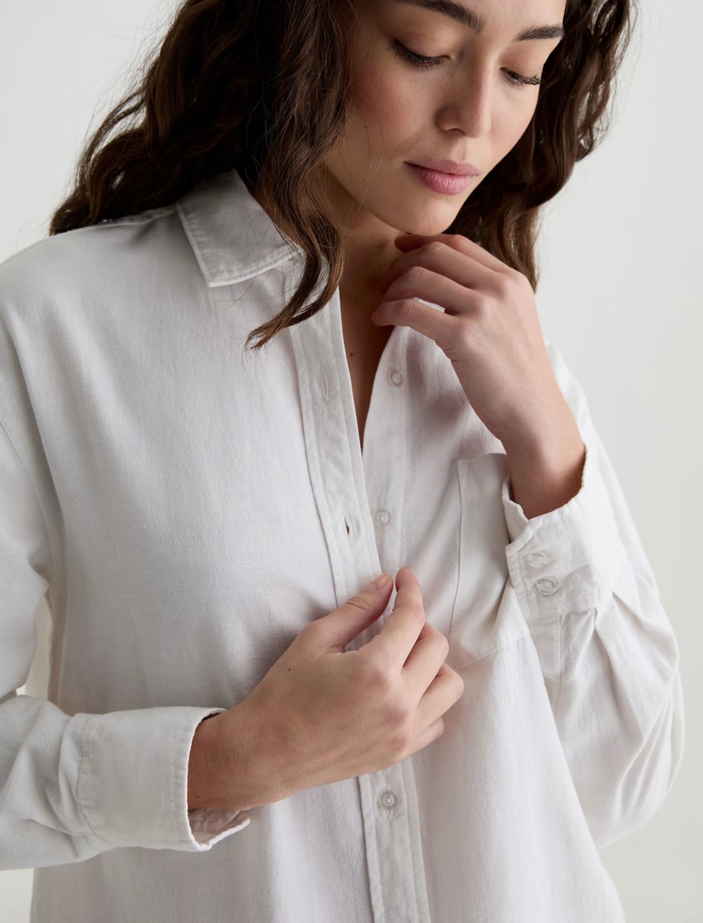 AG Jeans Addison Shirt - White Women's Tops - Sloane Boutique