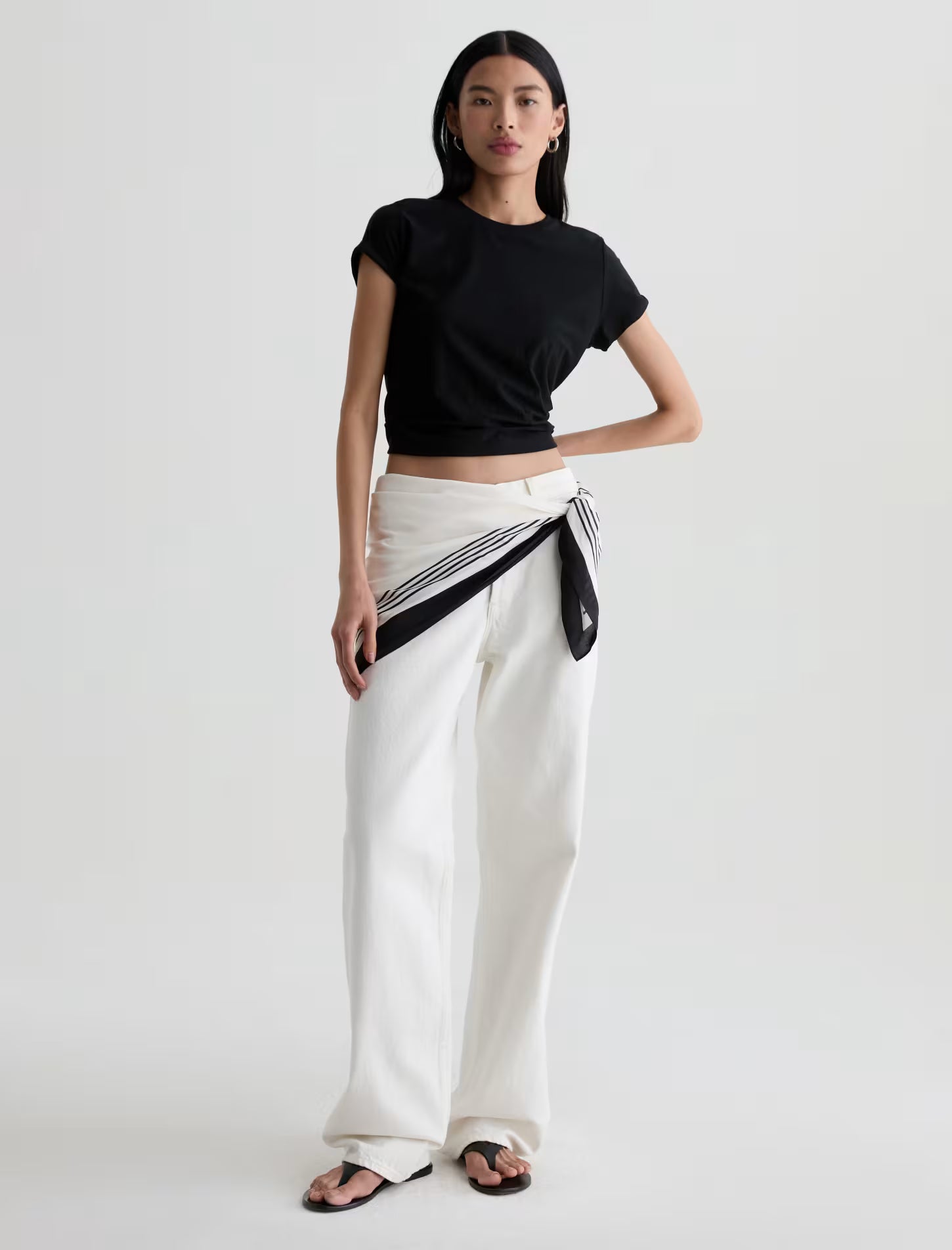 AG Jeans Billie - Powder Women's Bottoms - Sloane Boutique