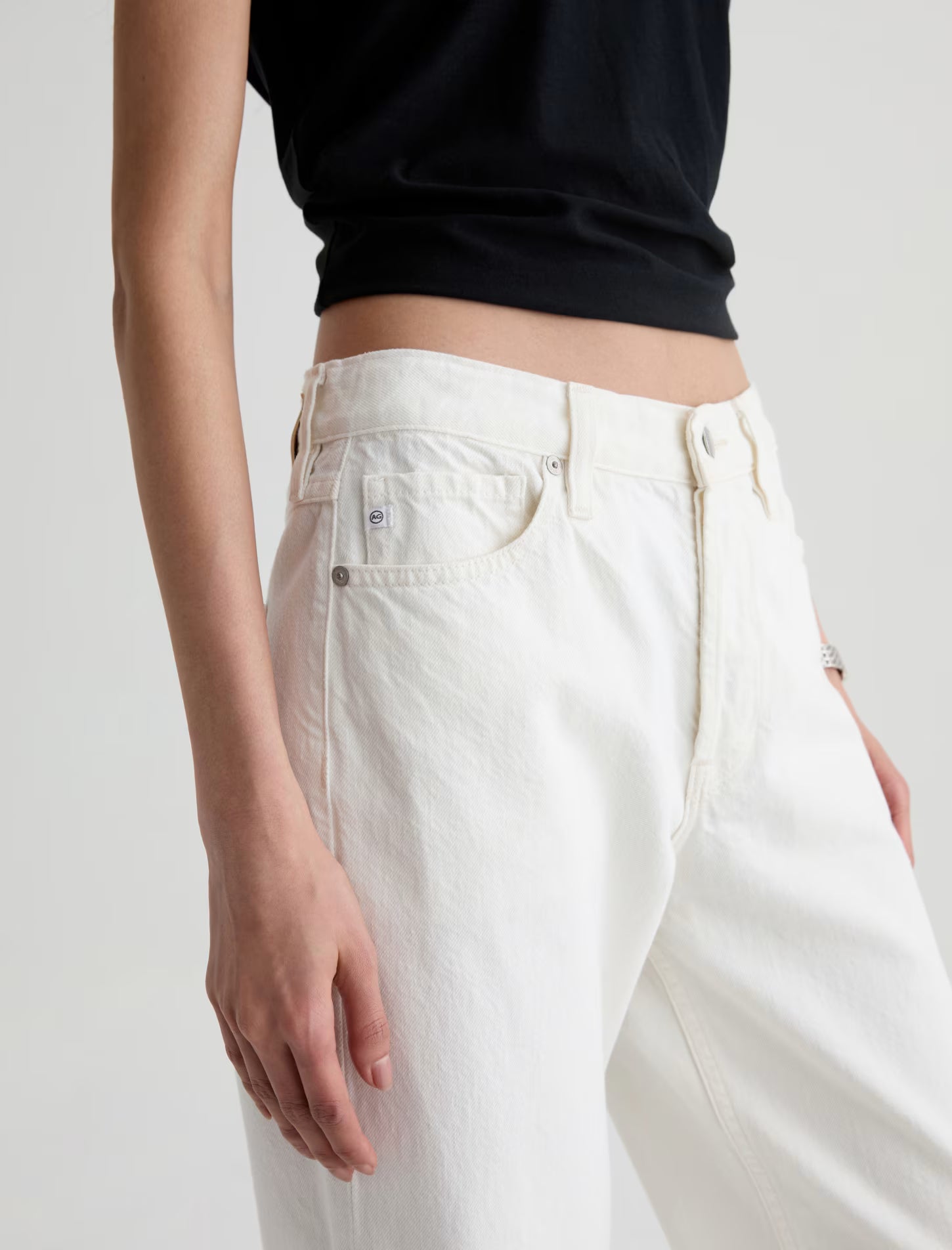 AG Jeans Billie - Powder Women's Bottoms - Sloane Boutique