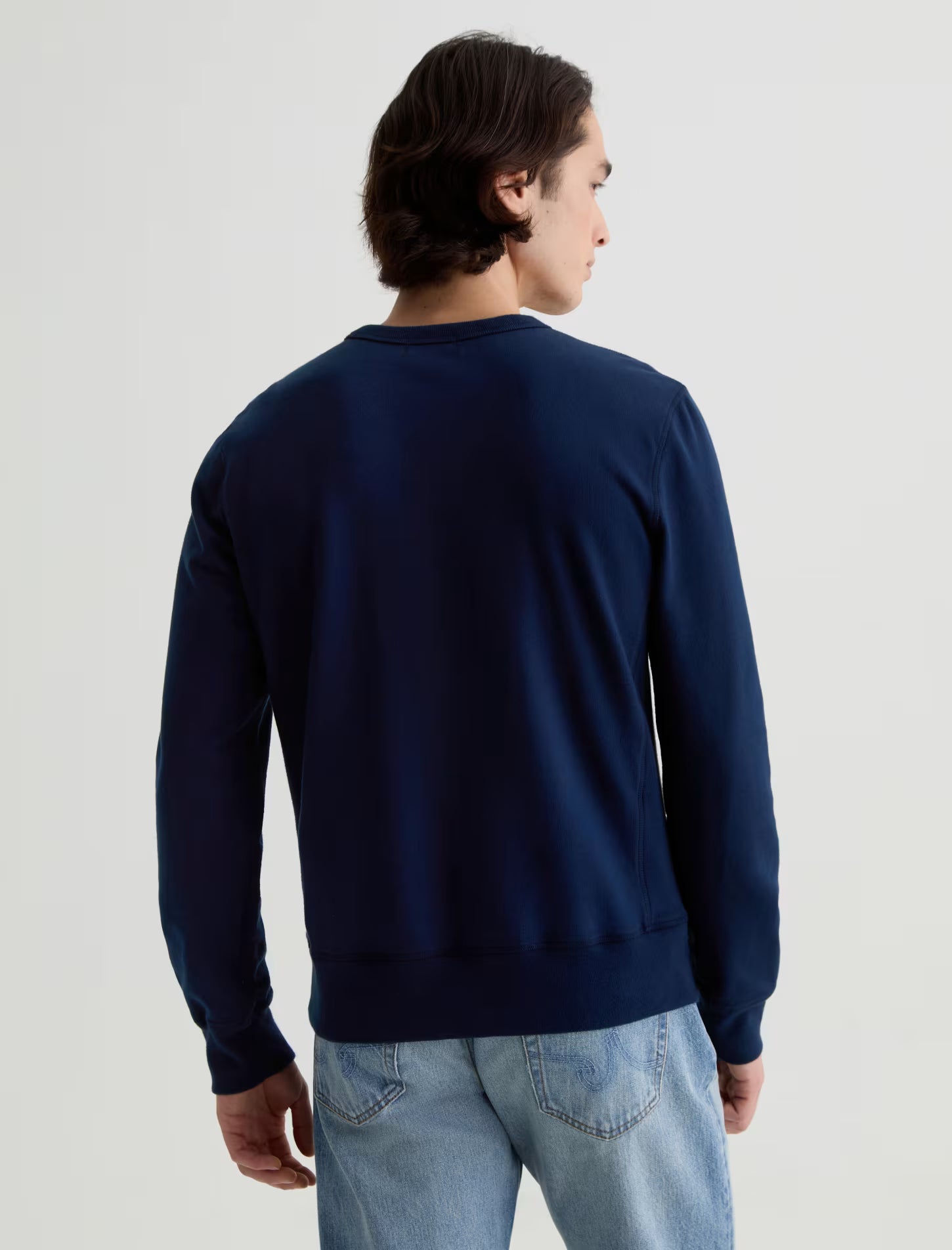 AG Jeans Blake Crew Sweatshirt - Deep Navy Men's Tops - Sloane Boutique